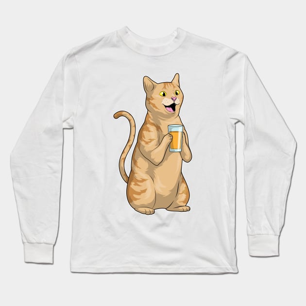 Cat Juice Long Sleeve T-Shirt by Markus Schnabel